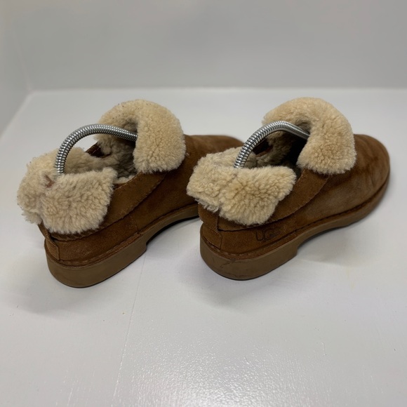 UGG Shearling Slip-On Loafers Brown Women’s 8 - Picture 5 of 11